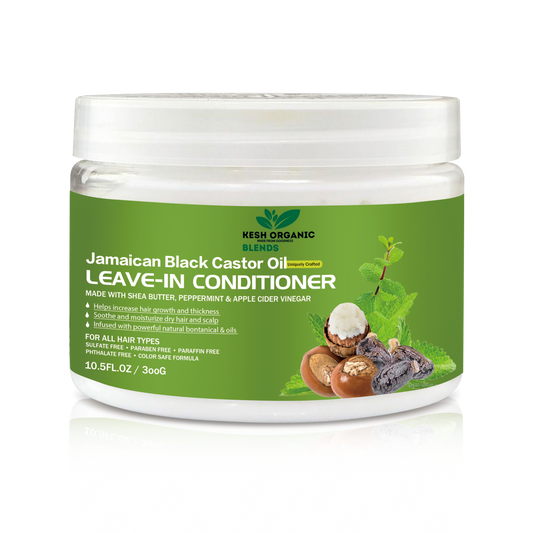 JAMAICAN BLACK CASTOR OIL LEAVE-IN CONDITIONER WITH SHEA BUTTER, PEPPERMINT & VINEGAR